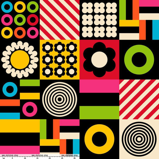 Fabric - CANDYBOX maxi - Bold Candy Shapes