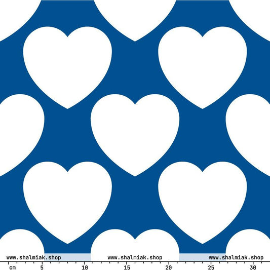 Fabric - ELLIE LOVE fin - Bold Heart Print