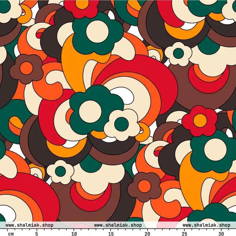 Fabric - FLORENCE retro