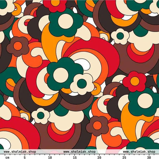 Fabric - FLORENCE retro