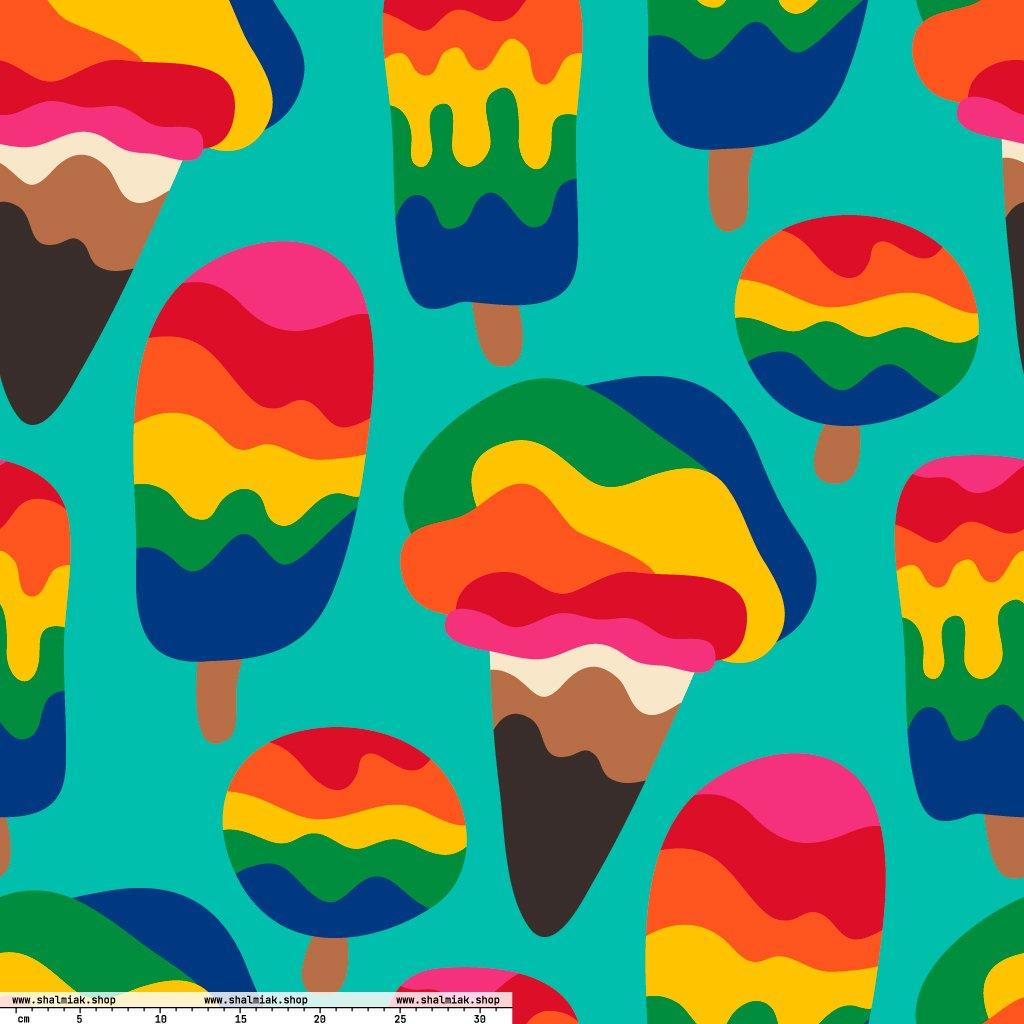 Fabric - MANIC ICE mint