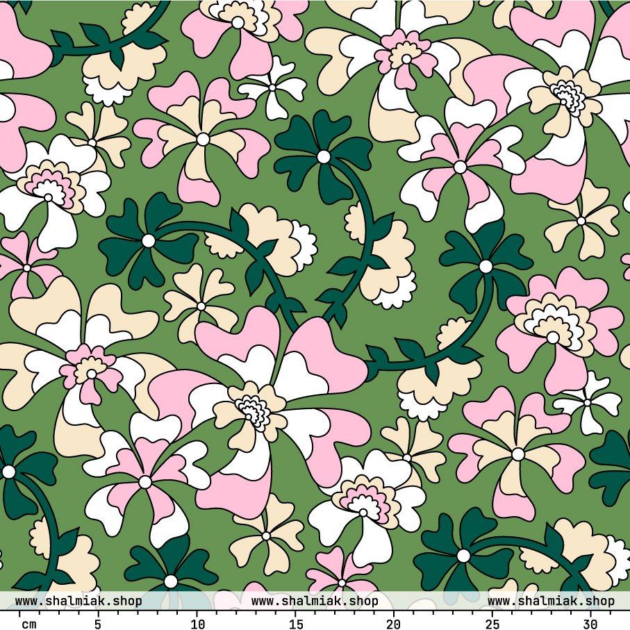 Fabric - MISS PENNY green