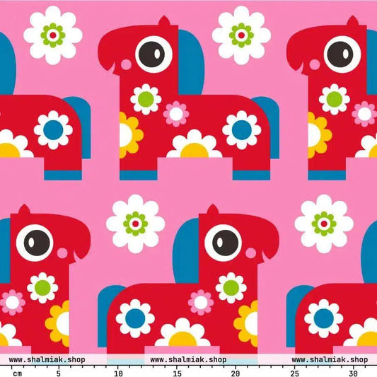 Fabric - PONY BLOOM pink