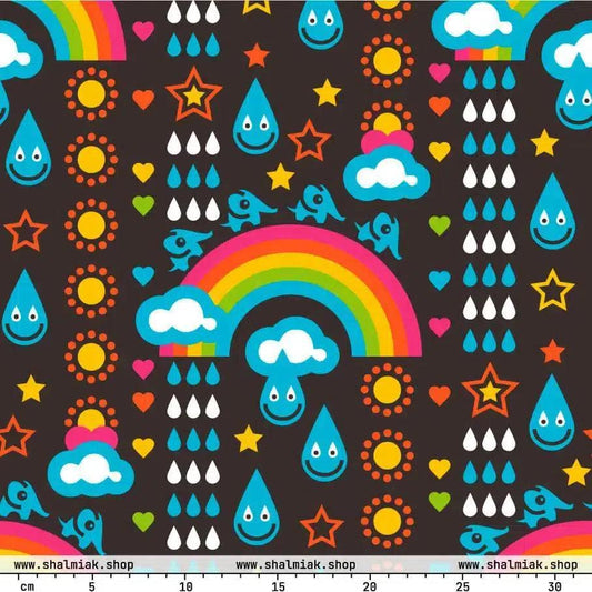 Fabric - RAINBOWPHANT brown