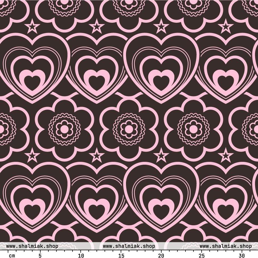 Fabric - RAMONA pink brown