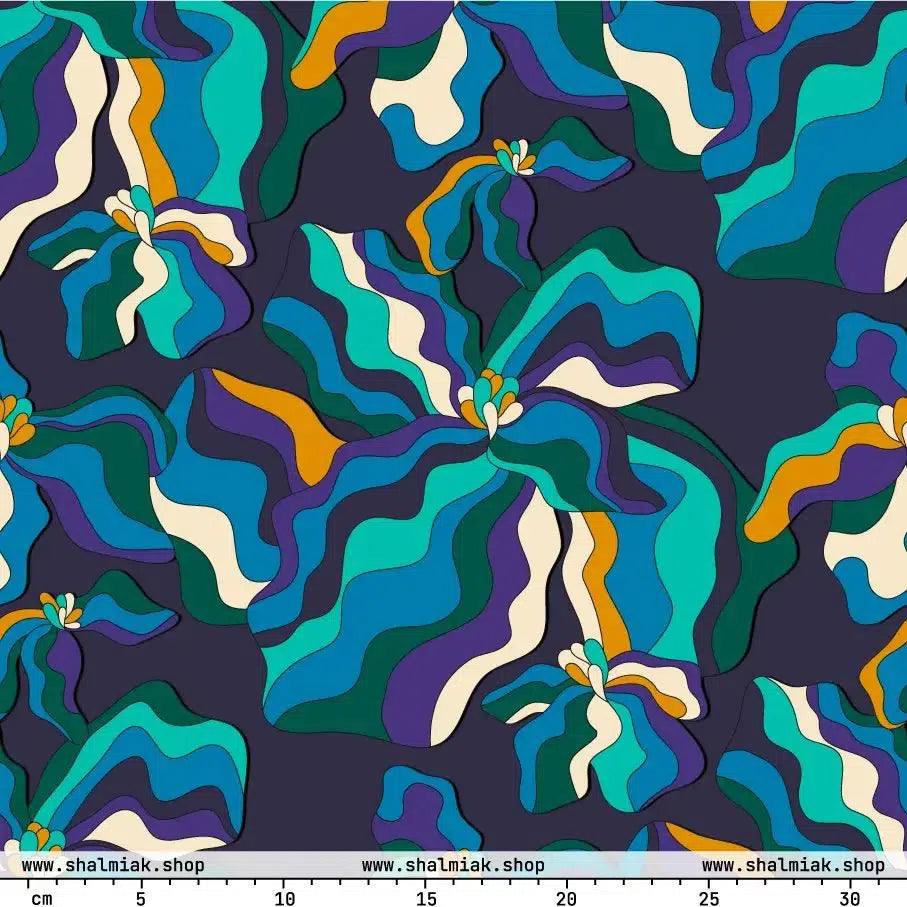 Fabric - SASSY IRIS purple