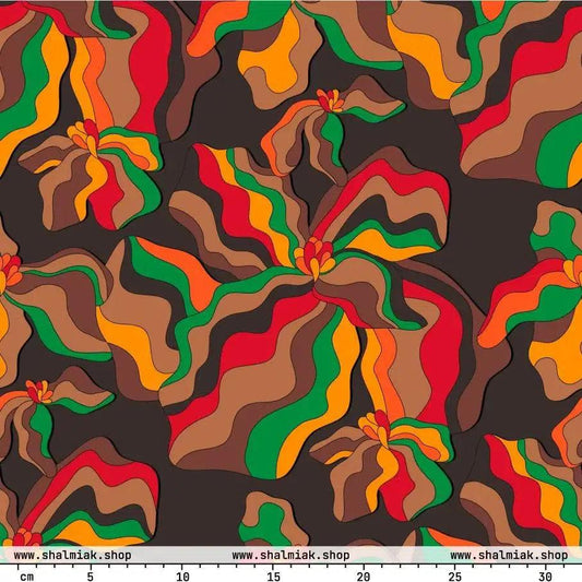 Fabric - SASSY IRIS retro