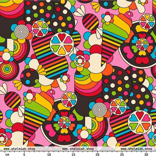 Fabric - SWEET FREAK pink