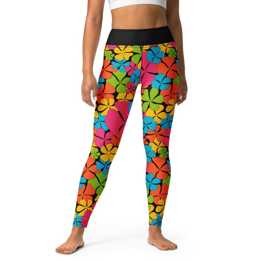 Yoga Leggings -2- ADELIE color - Wild Floral Print
