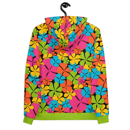 Hoodie - ADELIE color - Wild floral print