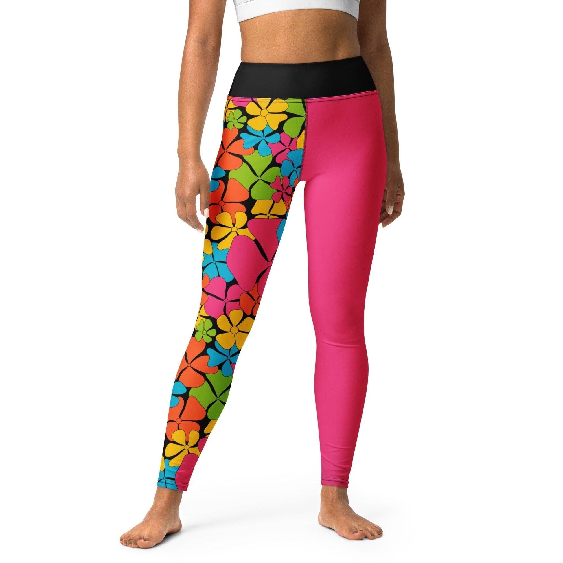 Yoga Leggings - ADELIE color - Wild Floral Print