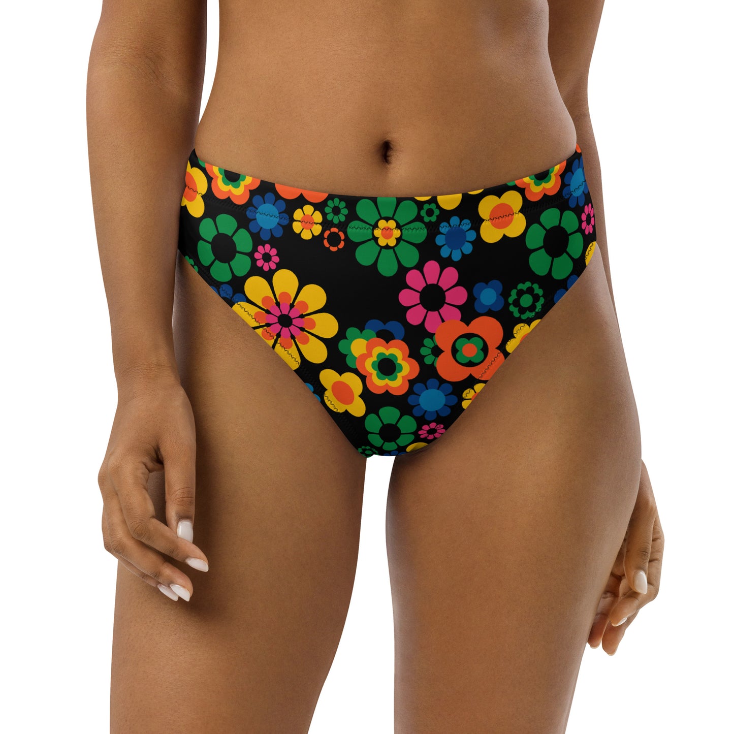 Bikini bottom - FLOW-POW joy - Funky flower power print 3XL