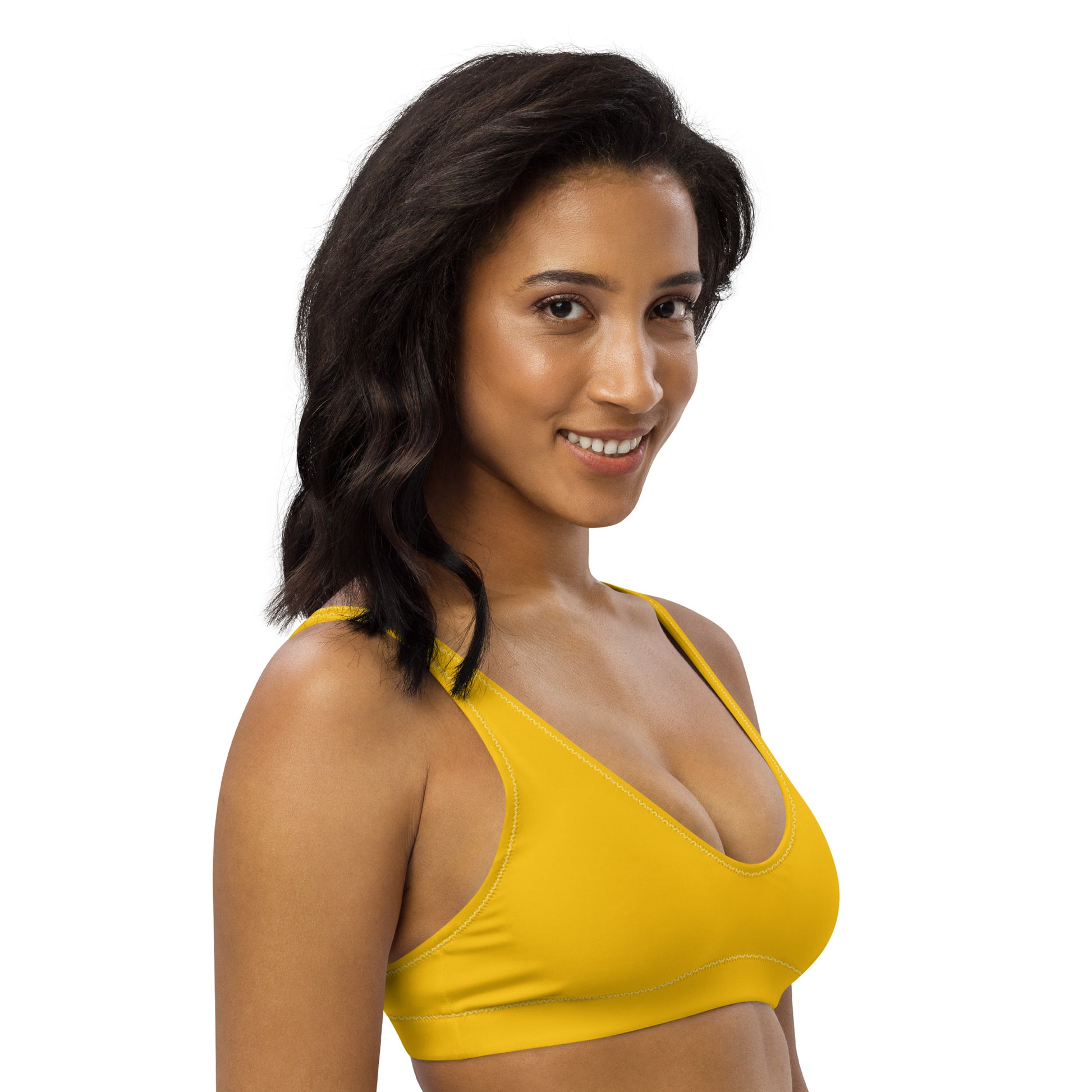 Bikini top - YELLOW - Single color