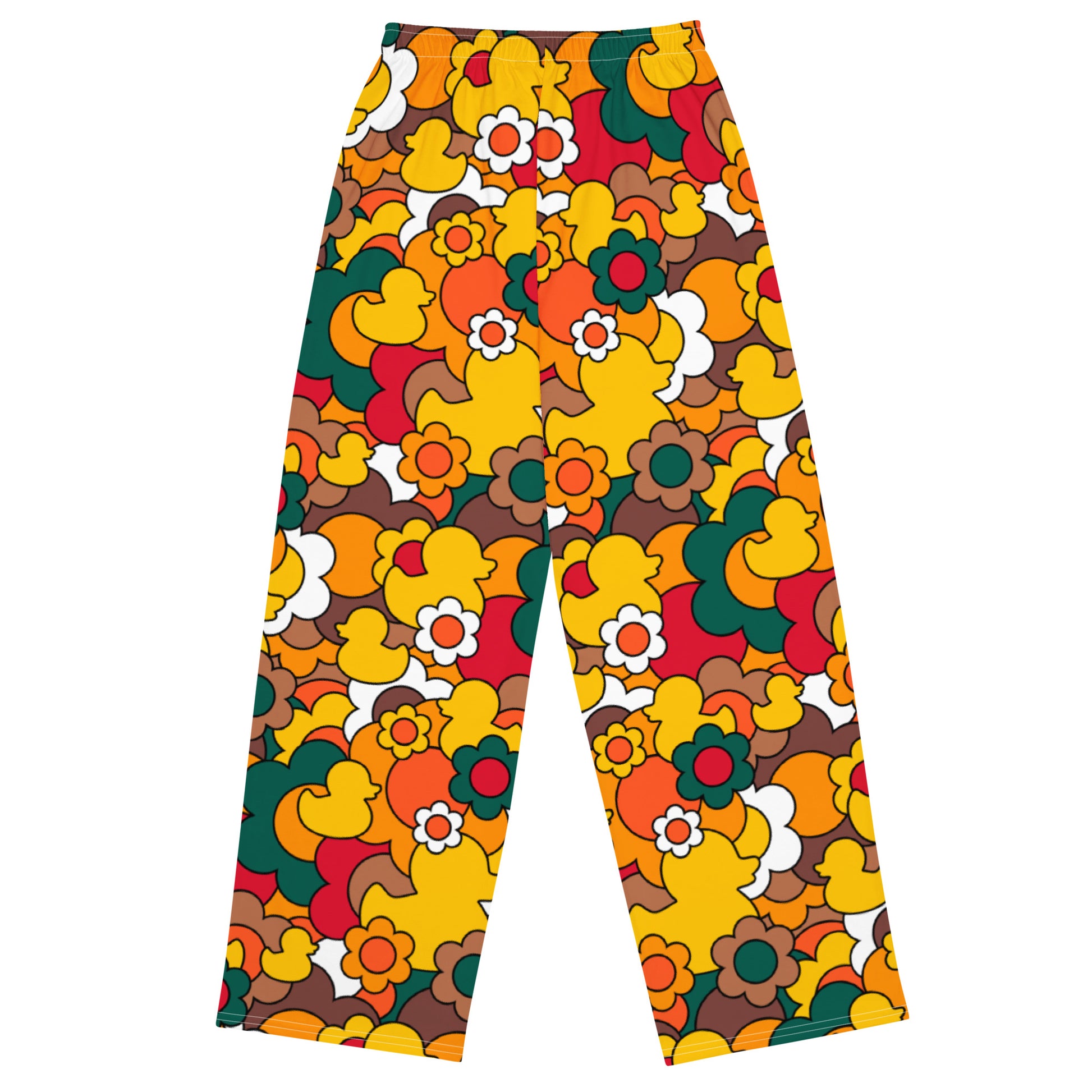 Pants - DUCK PARADISE retro - Flower ducks print