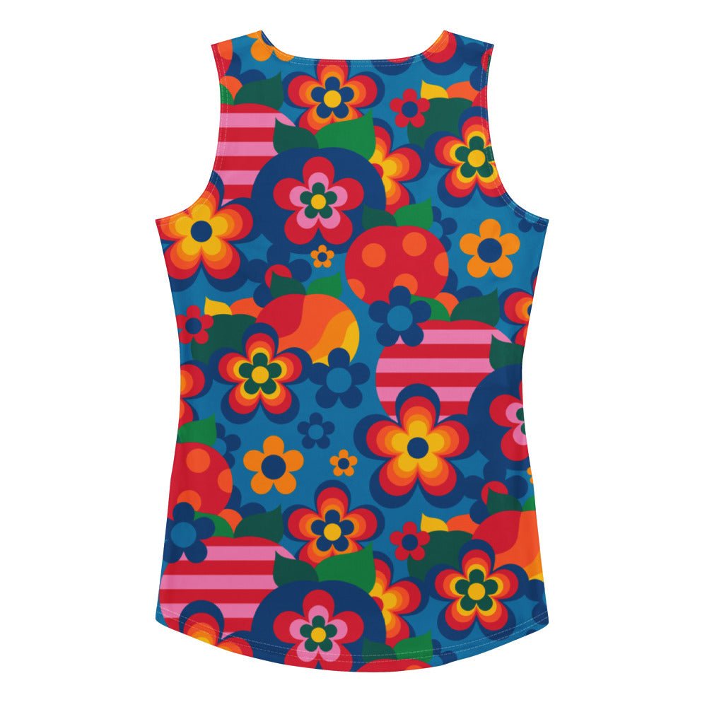 Tank Top - APPLEMANIA blue - Fun Apple Print