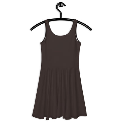 Skater Dress - BASIC darkbrown