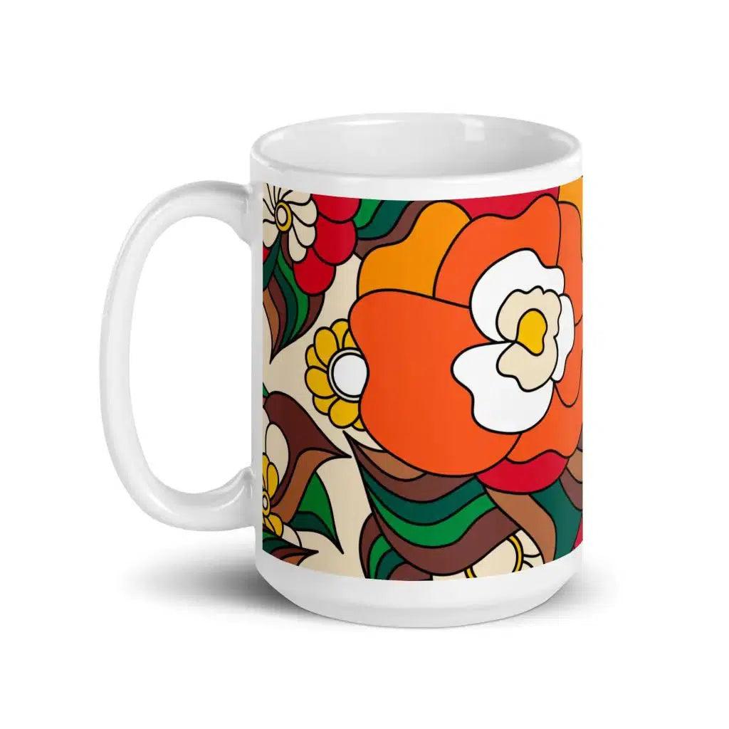 Mug - BELLADRAMA retro - Big Bold Bloom Print