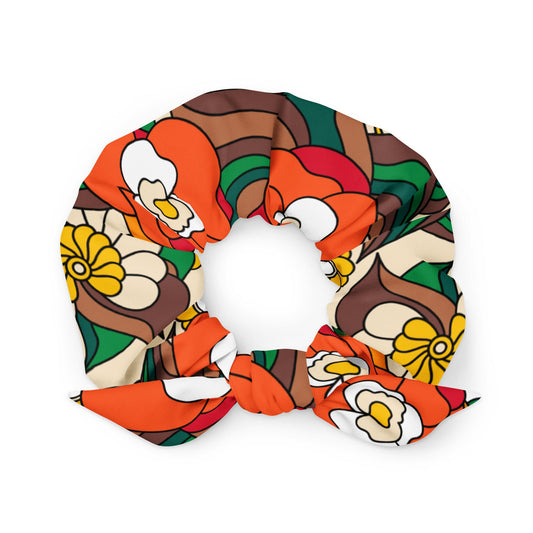 Scrunchie - BELLADRAMA retro - Big Bold Bloom Print