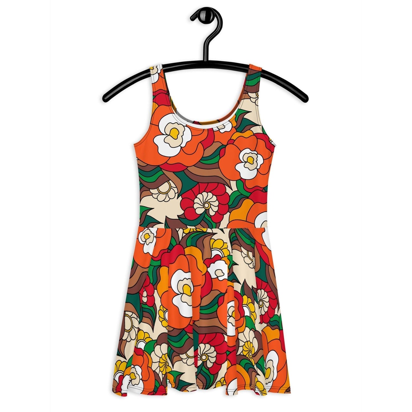 Skater Dress - BELLADRAMA retro - Big Bold Bloom Print