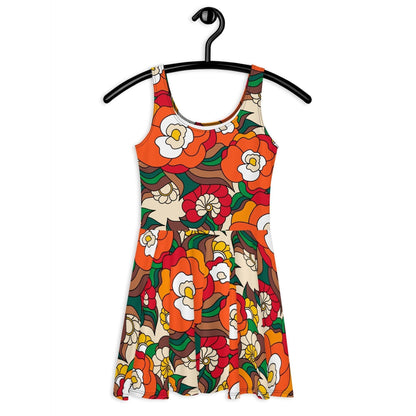 Skater Dress - BELLADRAMA retro - Big Bold Bloom Print