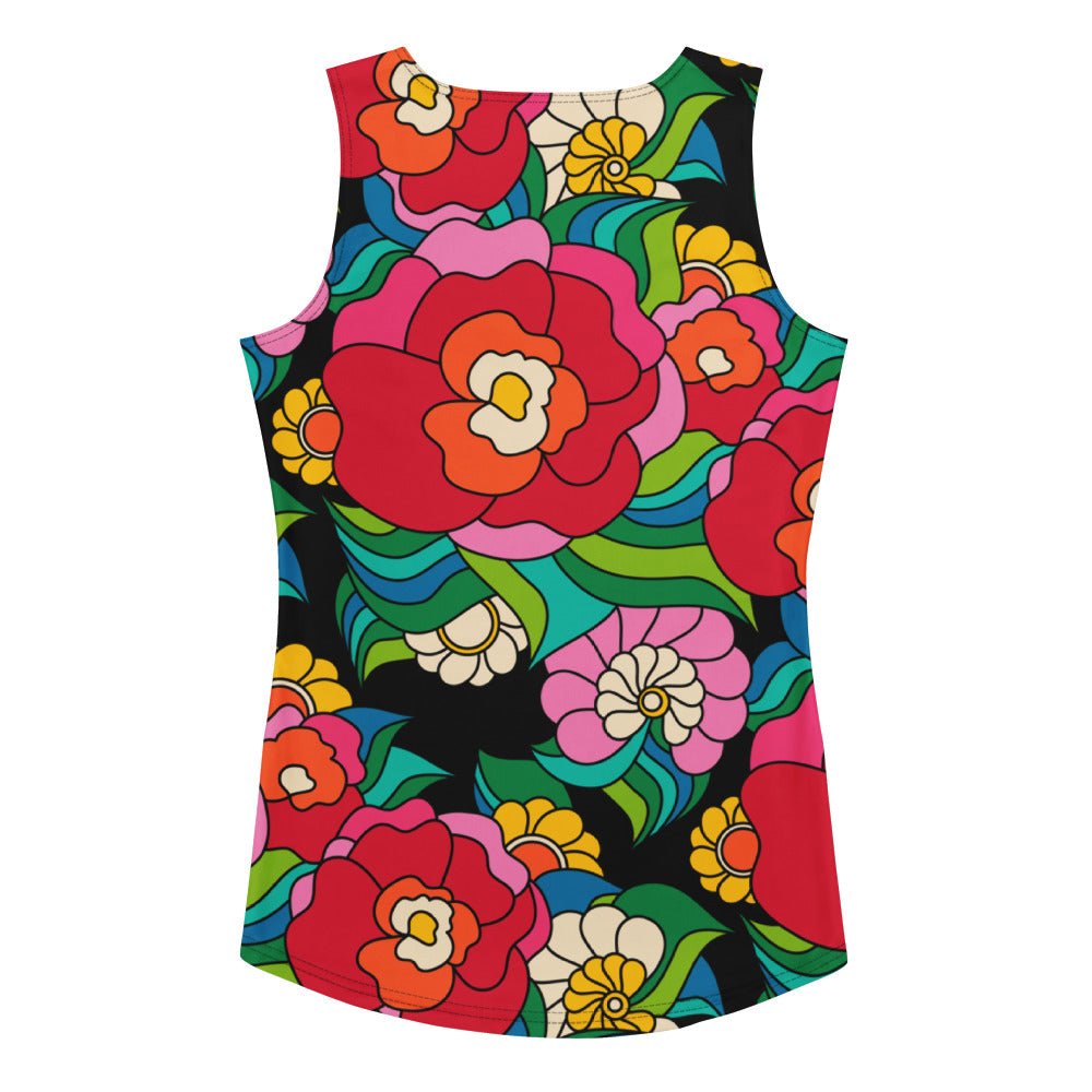 Tank Top - BELLADRAMA - Big Bold Bloom Print