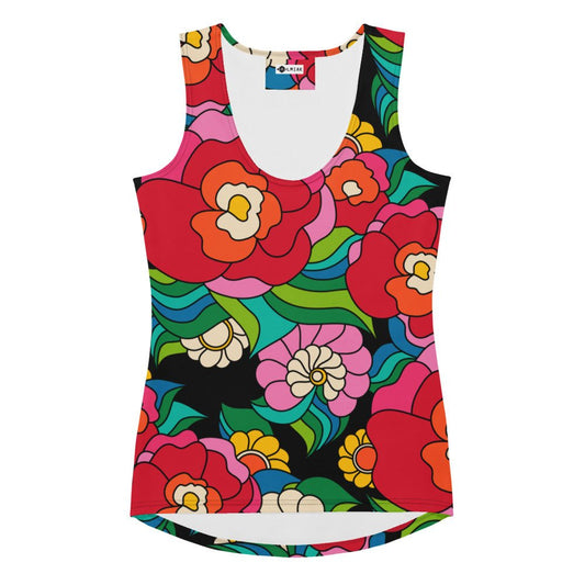 Tank Top - BELLADRAMA - Big Bold Bloom Print