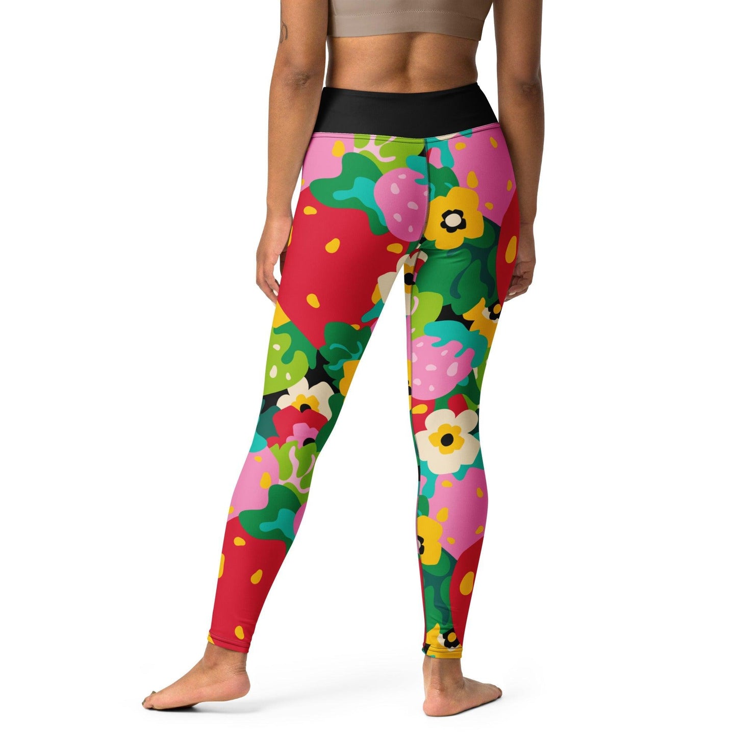 Yoga Leggings -2- BERRYLEI - Colorful Strawberry Print