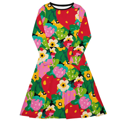 Midi Dress - BERRYLEI - Colorful Strawberry Print