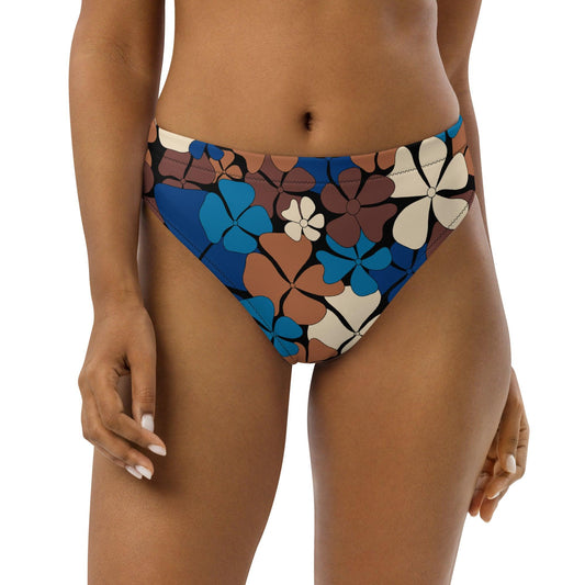Bikini Bottom - ADELIE blue brown - Wild Floral Print