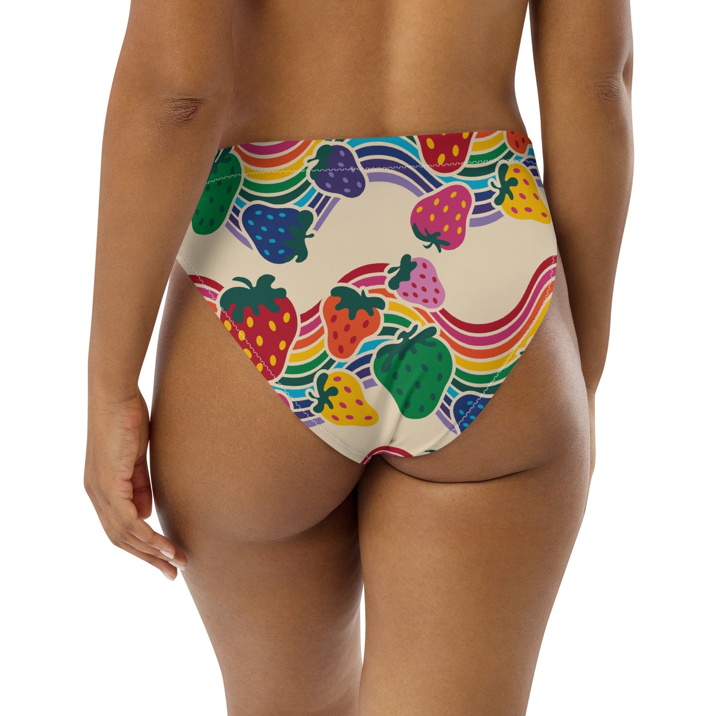 Bikini Bottom - BERRYBOW light - Strawberry Rainbow Print