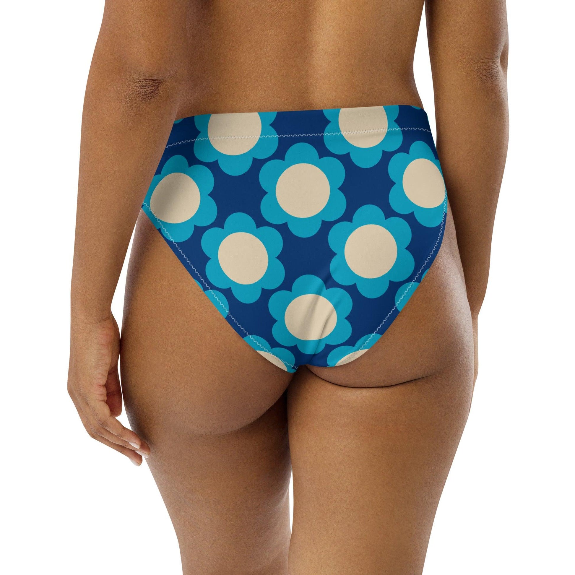 Bikini Bottom - ELLIE blue - Classic Flower Print