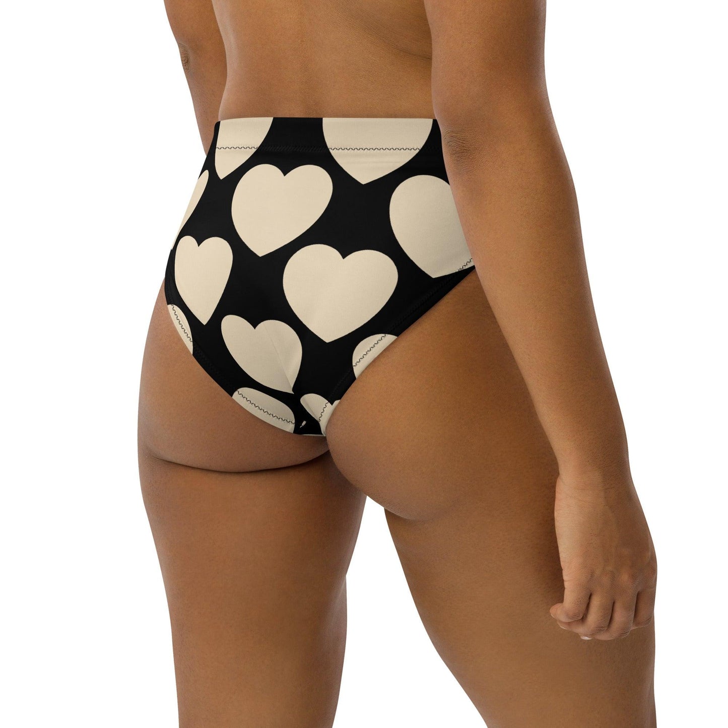 Bikini Bottom - ELLIE LOVE bw - Bold Heart Print