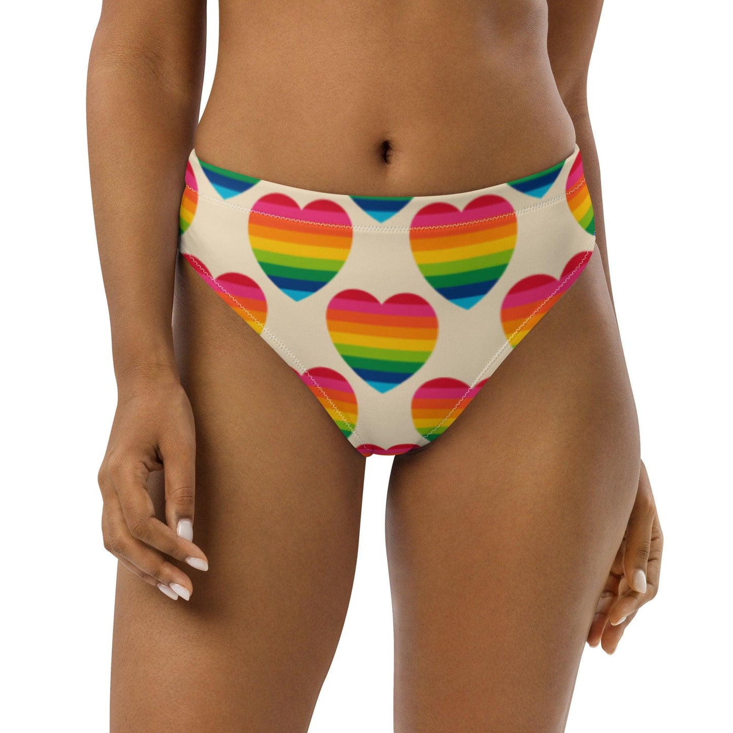Bikini Bottom - ELLIE LOVE rainbow - Bold Heart Print