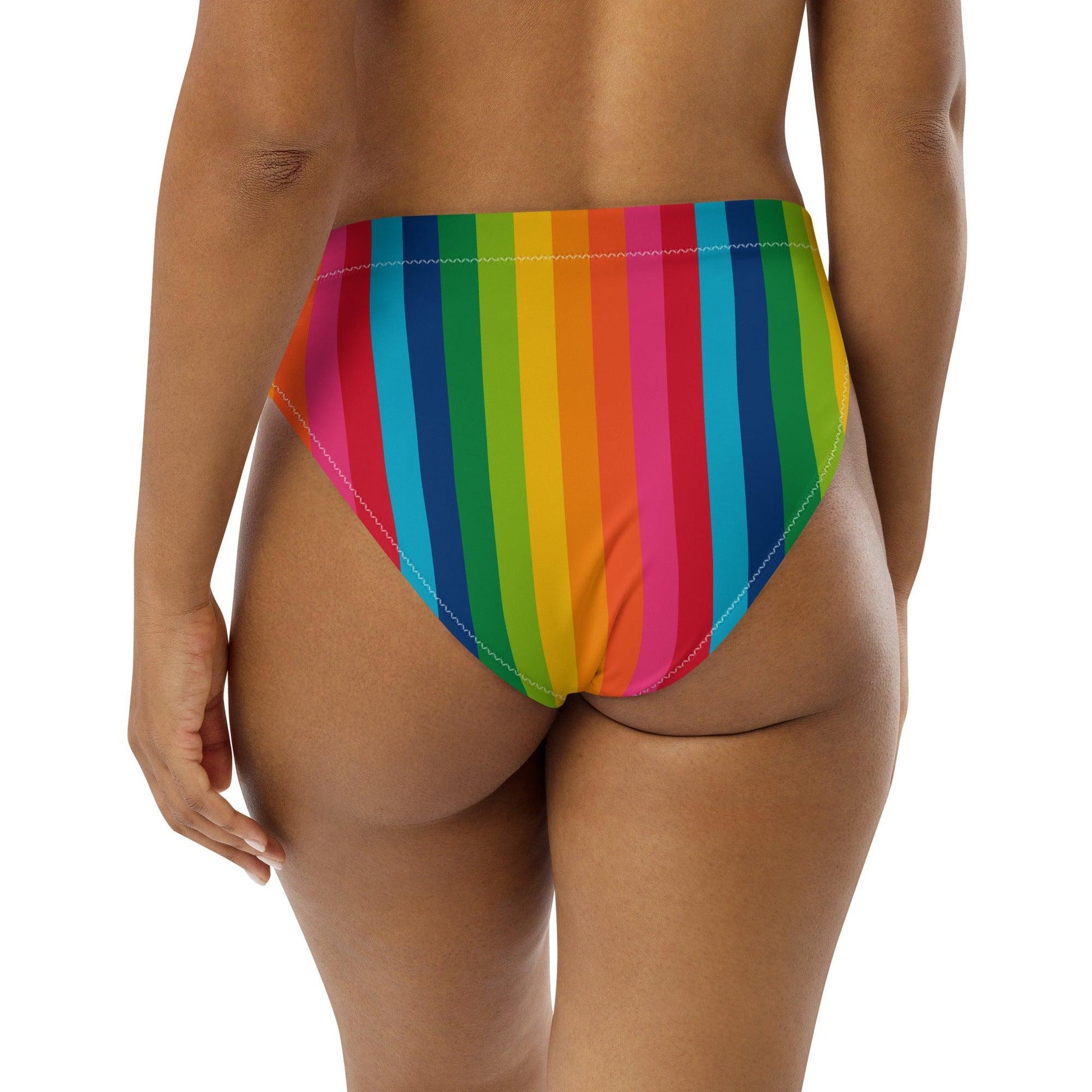 Bikini Bottom - RAINBOW STRIPE vertical