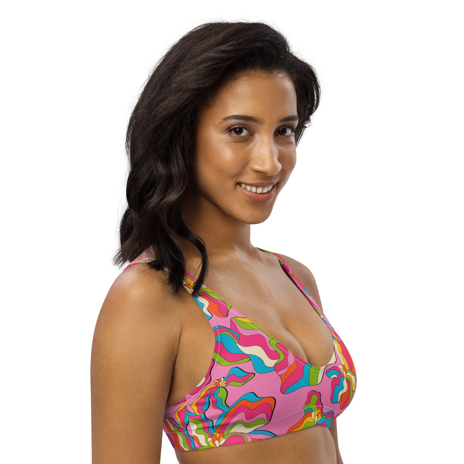 Bikini Top - SASSY IRIS pink