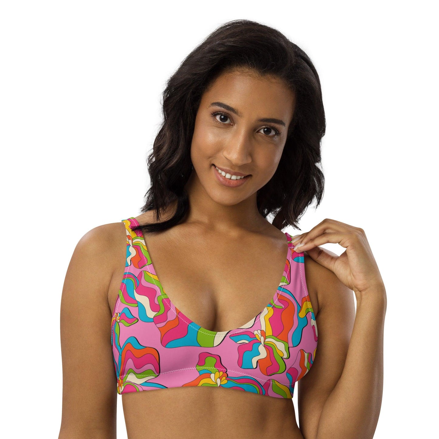 Bikini Top - SASSY IRIS pink