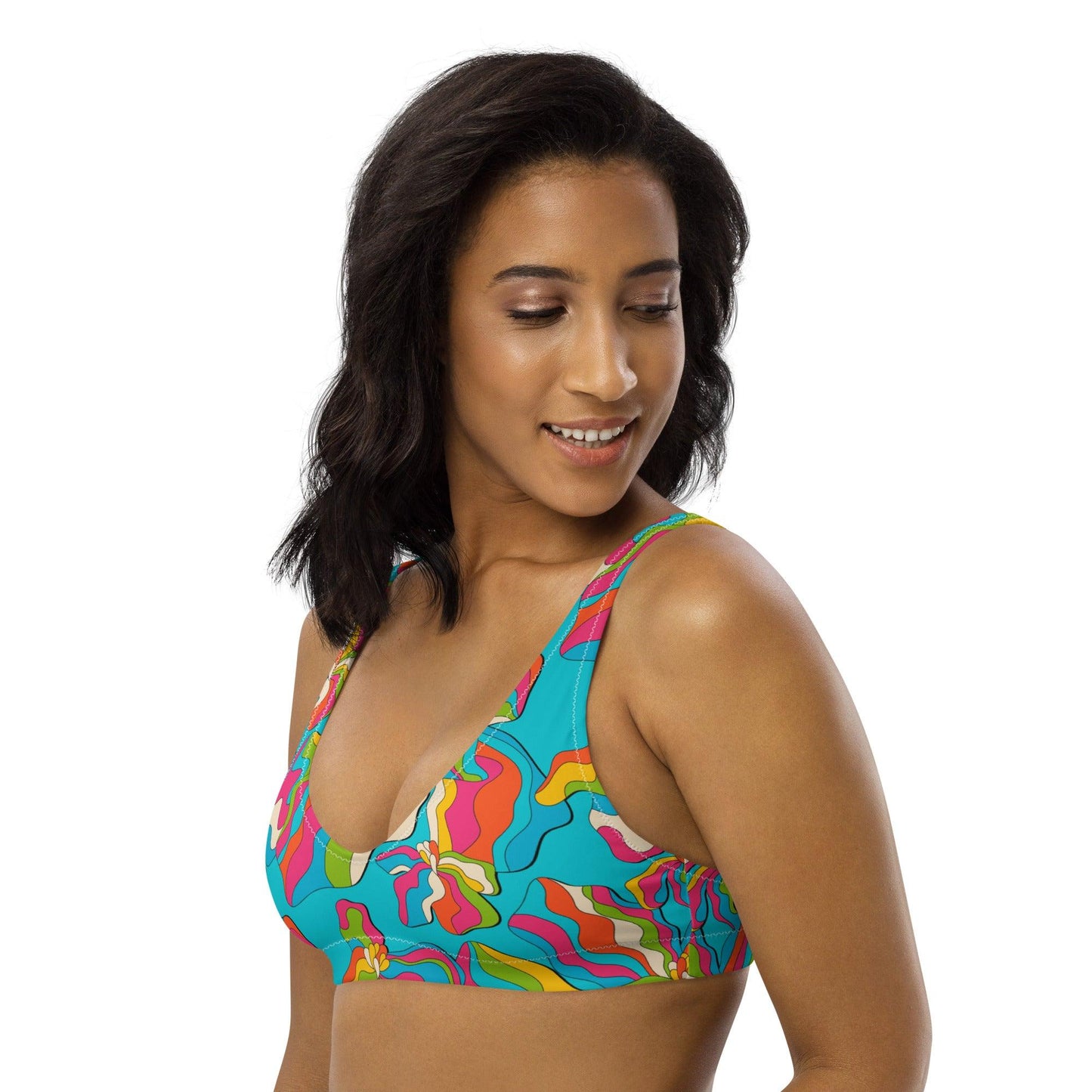 Bikini Top - SASSY IRIS turquoise
