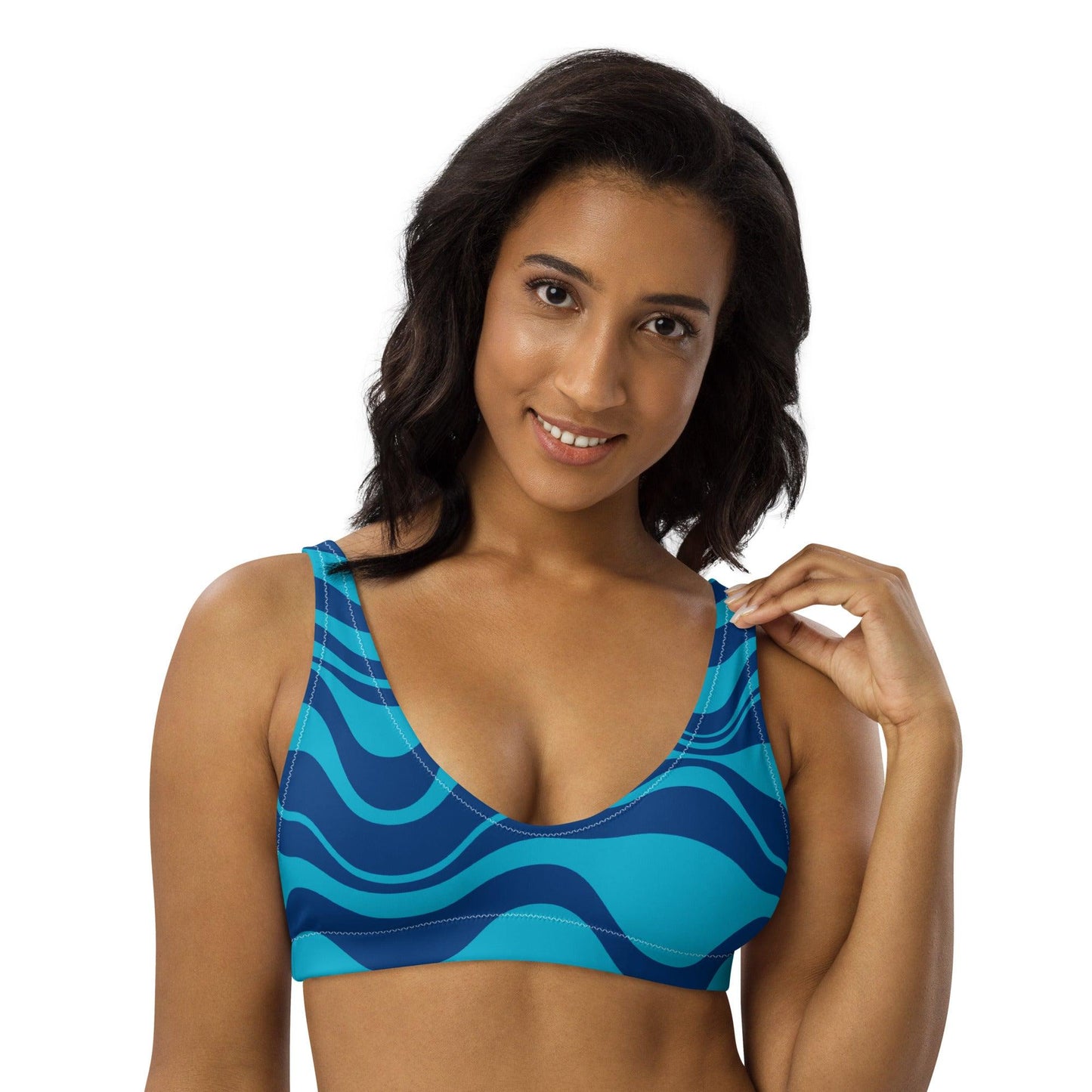 Bikini Top - WAVY blue