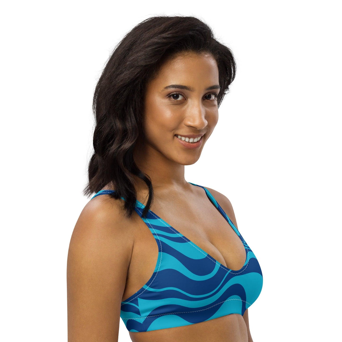 Bikini Top - WAVY blue