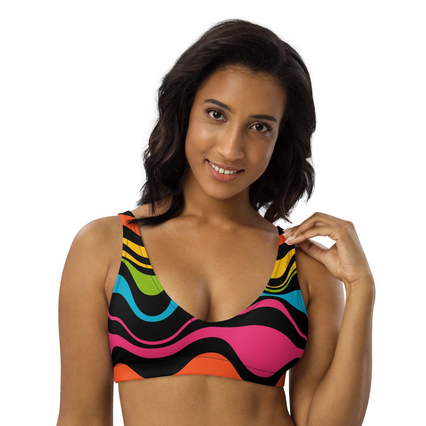 Bikini Top - WAVY rainbow