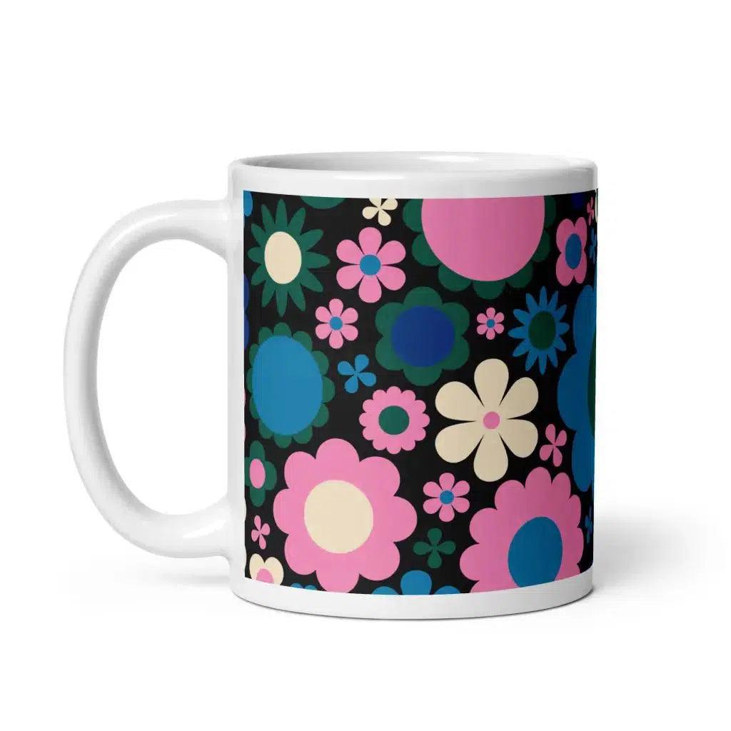 Mug - BLOOMPOP blue pink - Popping Bloom Print