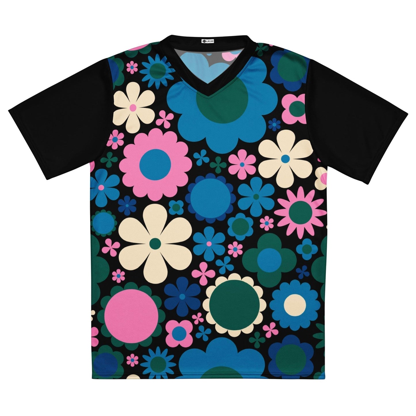 Sports Jersey - BLOOMPOP blue pink - Sports Jersey - Colorful bloom print 6XL