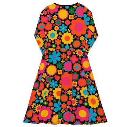 Midi Dress - BLOOMPOP happy 2 - Popping Bloom Print