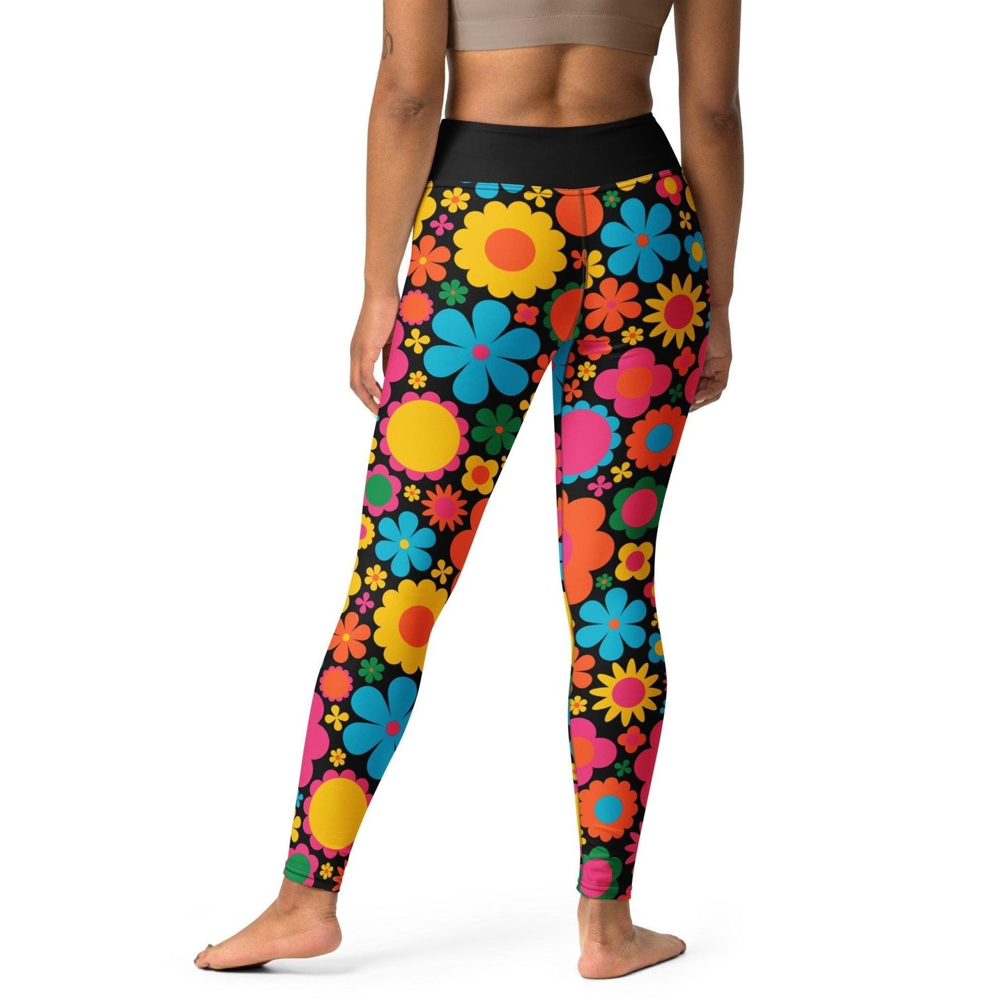 Yoga Leggings -2- BLOOMPOP happy - Popping Bloom Print