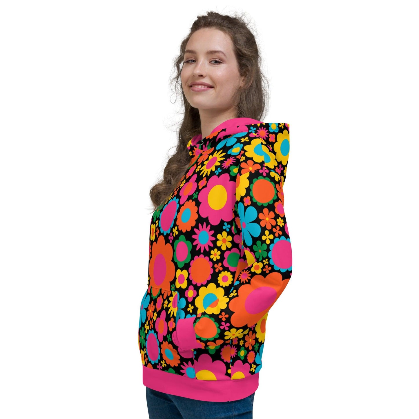 Hoodie - BLOOMPOP happy - Popping Bloom Print