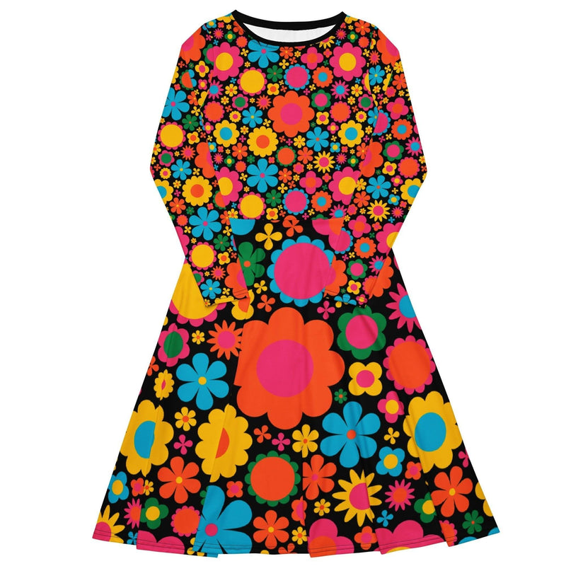 Midi Dress - BLOOMPOP happy - Popping Bloom Print