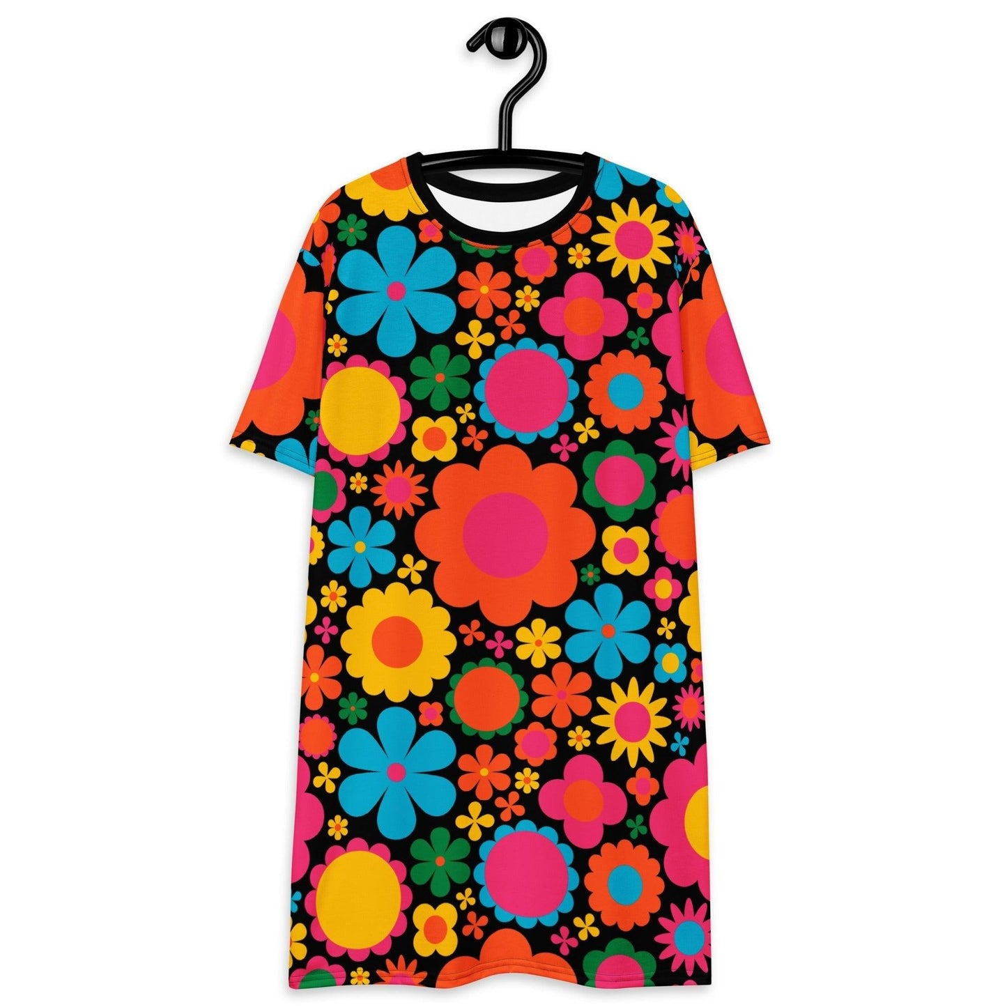 T-Shirt Dress - BLOOMPOP happy - Popping Bloom Print