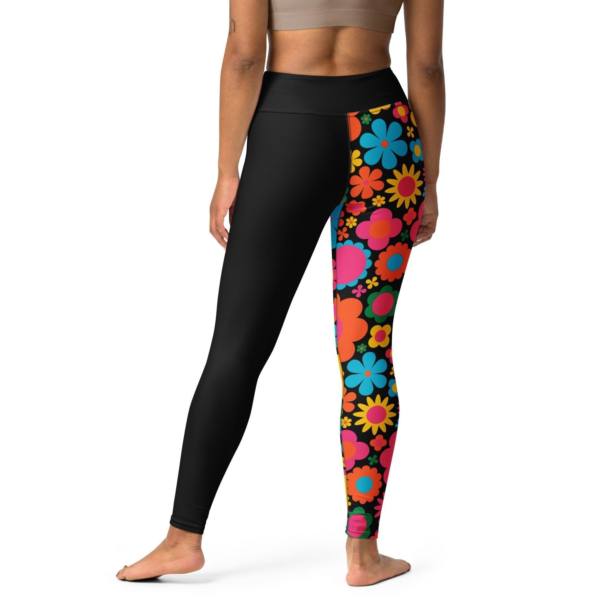 Yoga Leggings - BLOOMPOP happy - Popping Bloom Print