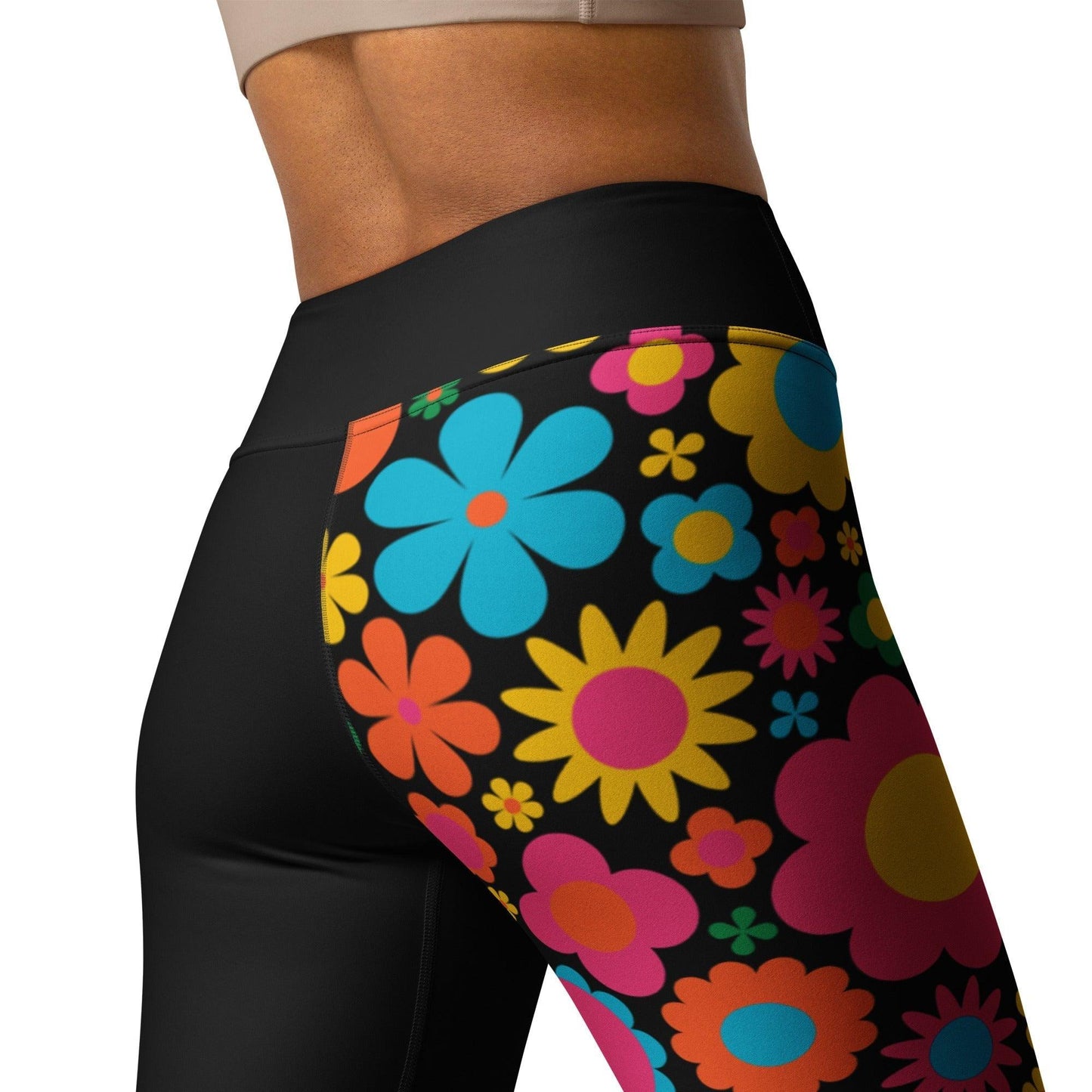 Yoga Leggings - BLOOMPOP happy - Popping Bloom Print