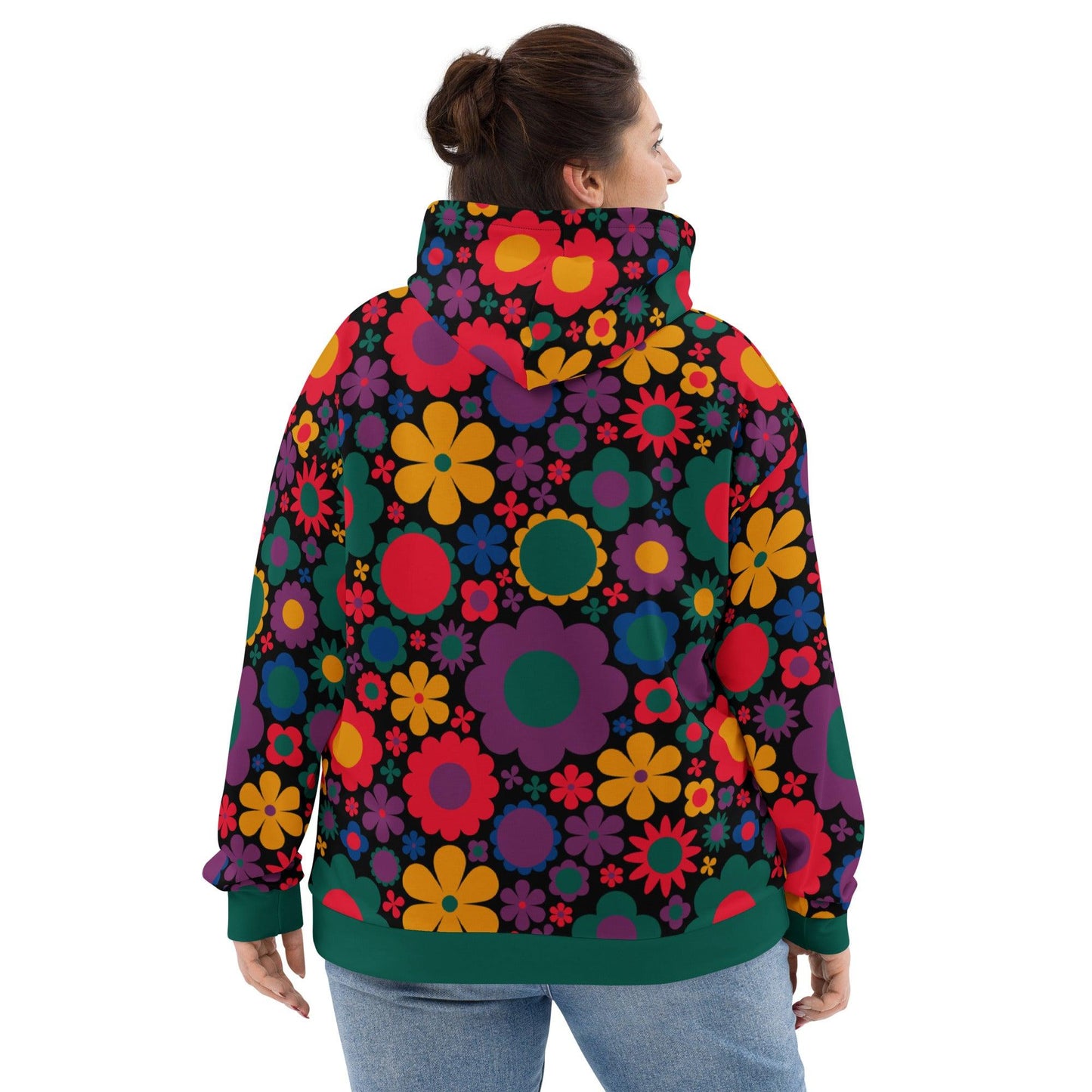 Hoodie - BLOOMPOP misty - Popping Bloom Print